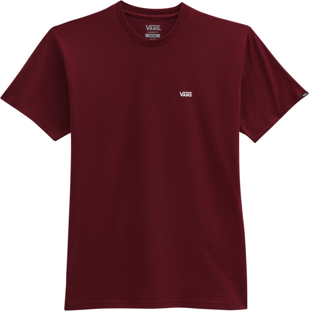 VansHerrenT-ShirtMnLeftChestLogoTeeBurgundy-L
