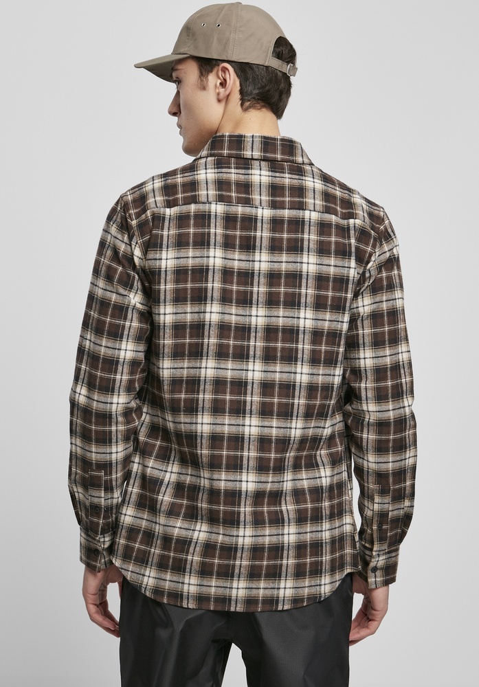 UrbanClassicsHemdCheckedRootsShirtDarkgroundWarmsand-3XL