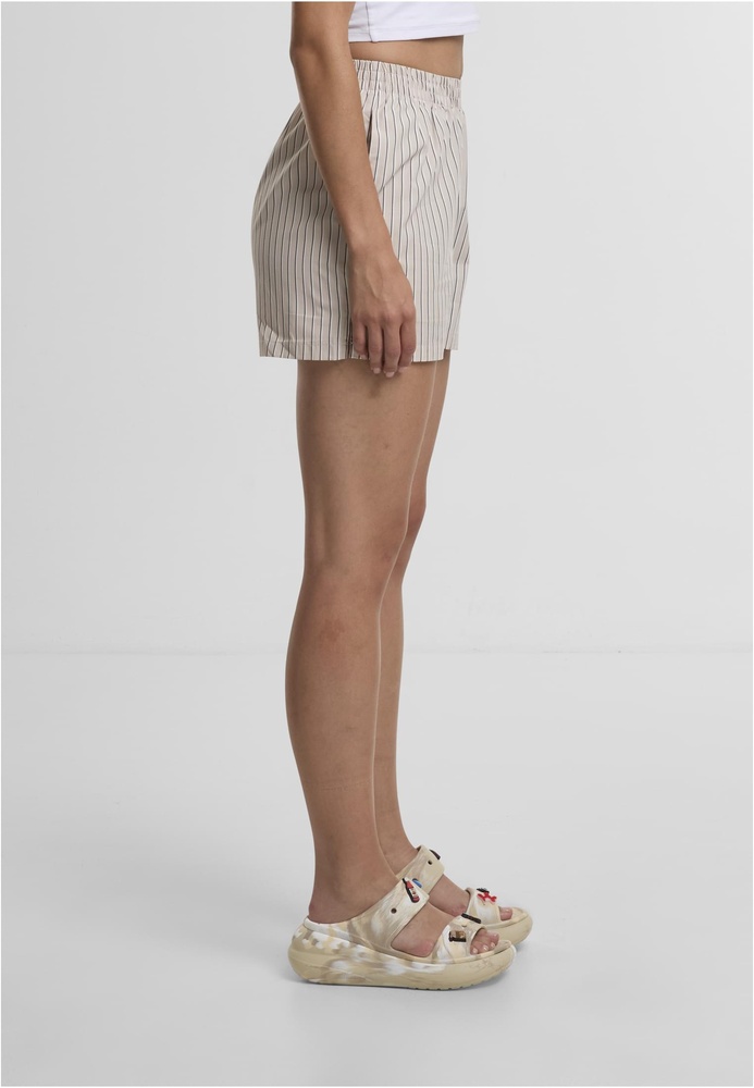 UrbanClassicsDamenLadiesStripedShortsTB6845CloudWhite-3XL