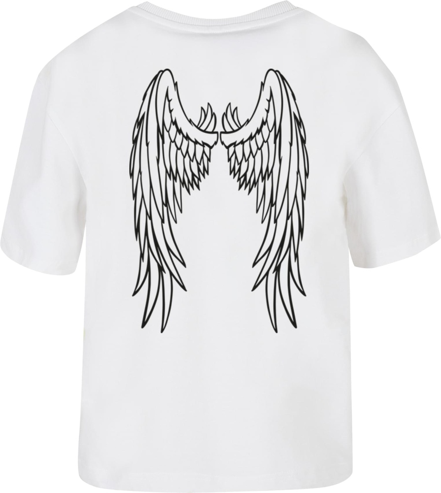 MissTeeDamenT-ShirtAngelWingsTeeMST020White-3XL