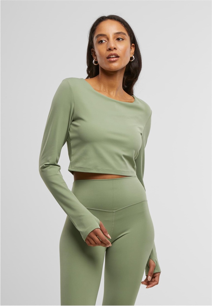 UCYogaDamenLadiesSportsLongsleeveTB7807MatchaGreen-L