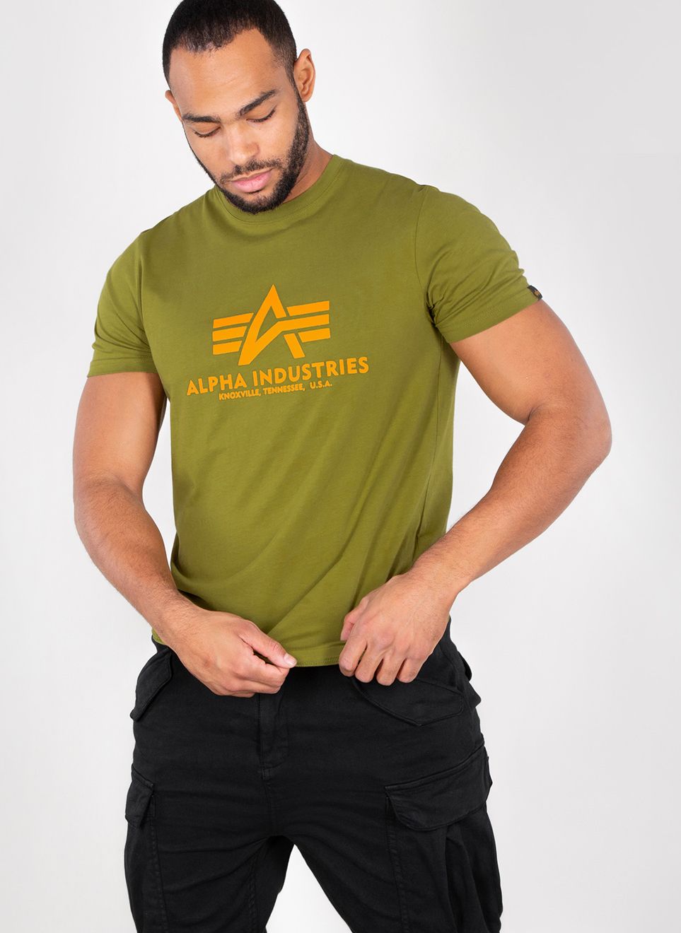 AlphaIndustriesBasicT-ShirtKhakiGreen-XXL