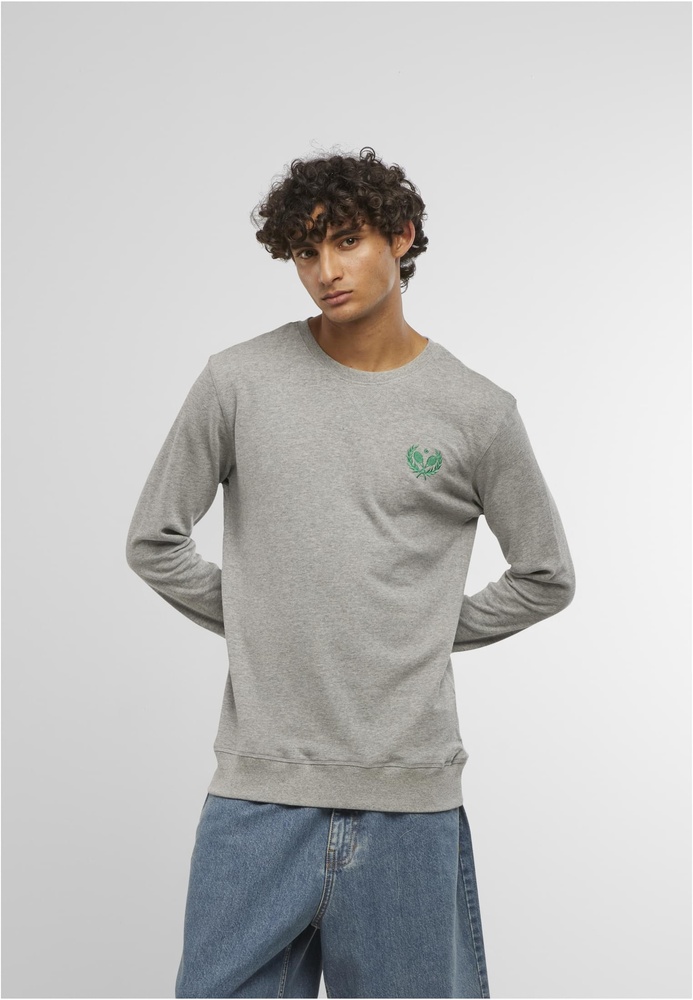 MisterTeeCourtsideSportsEmbLightCrewSweatshirtMT3923HeatherGrey-3XL