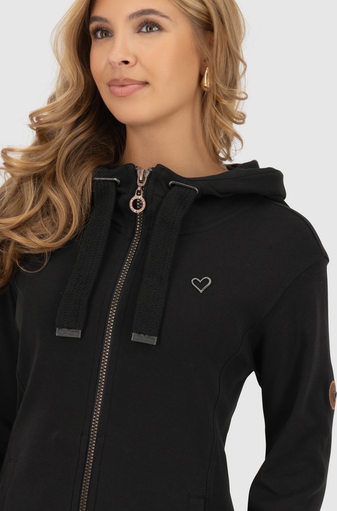 AlifeKickinDamenSweatjackeJasinaAKAHoodedSweatJacket31082-9999Moonless-L