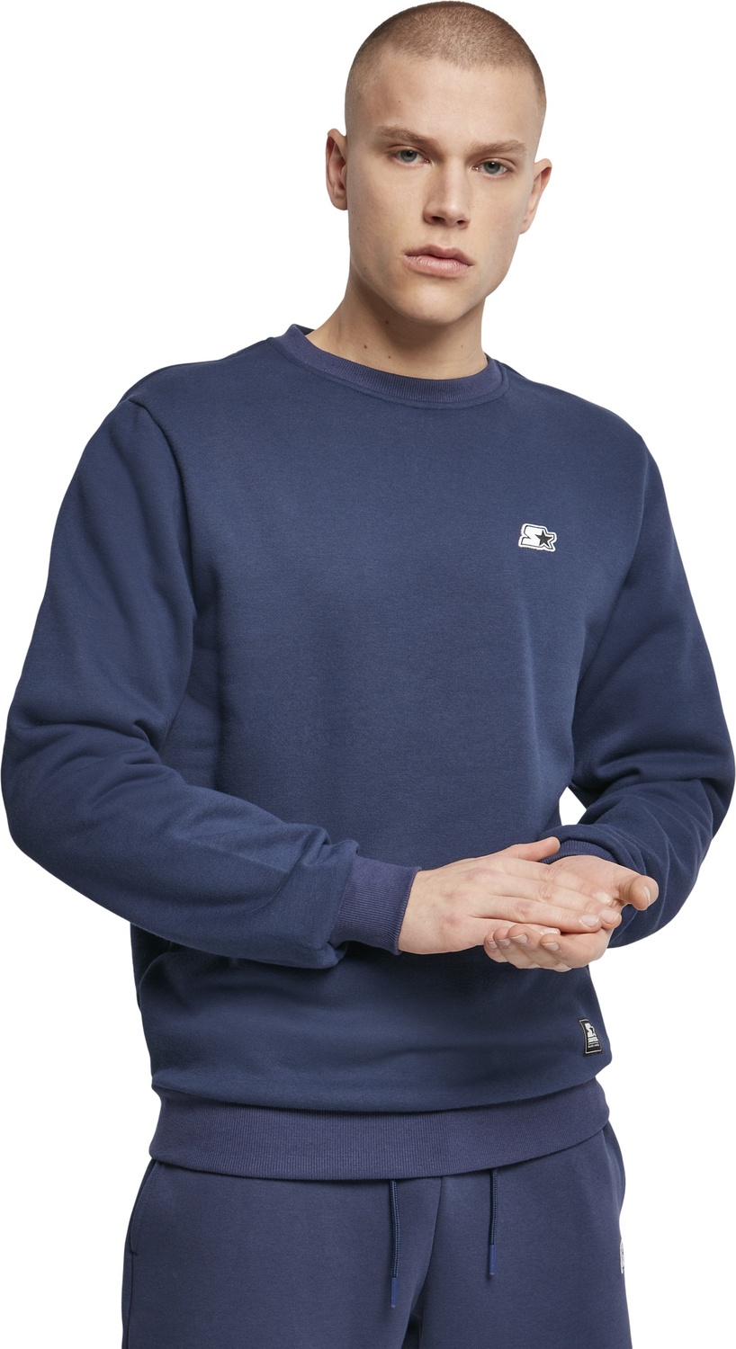 StarterBlackLabelHoodieSweatshirtEssentialCrewneckDarkBlue-L