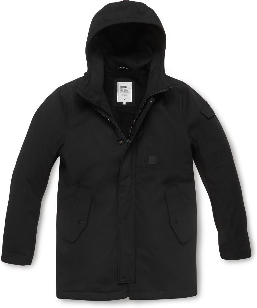 VintageIndustriesFunktionsjackeGusParkaBlack