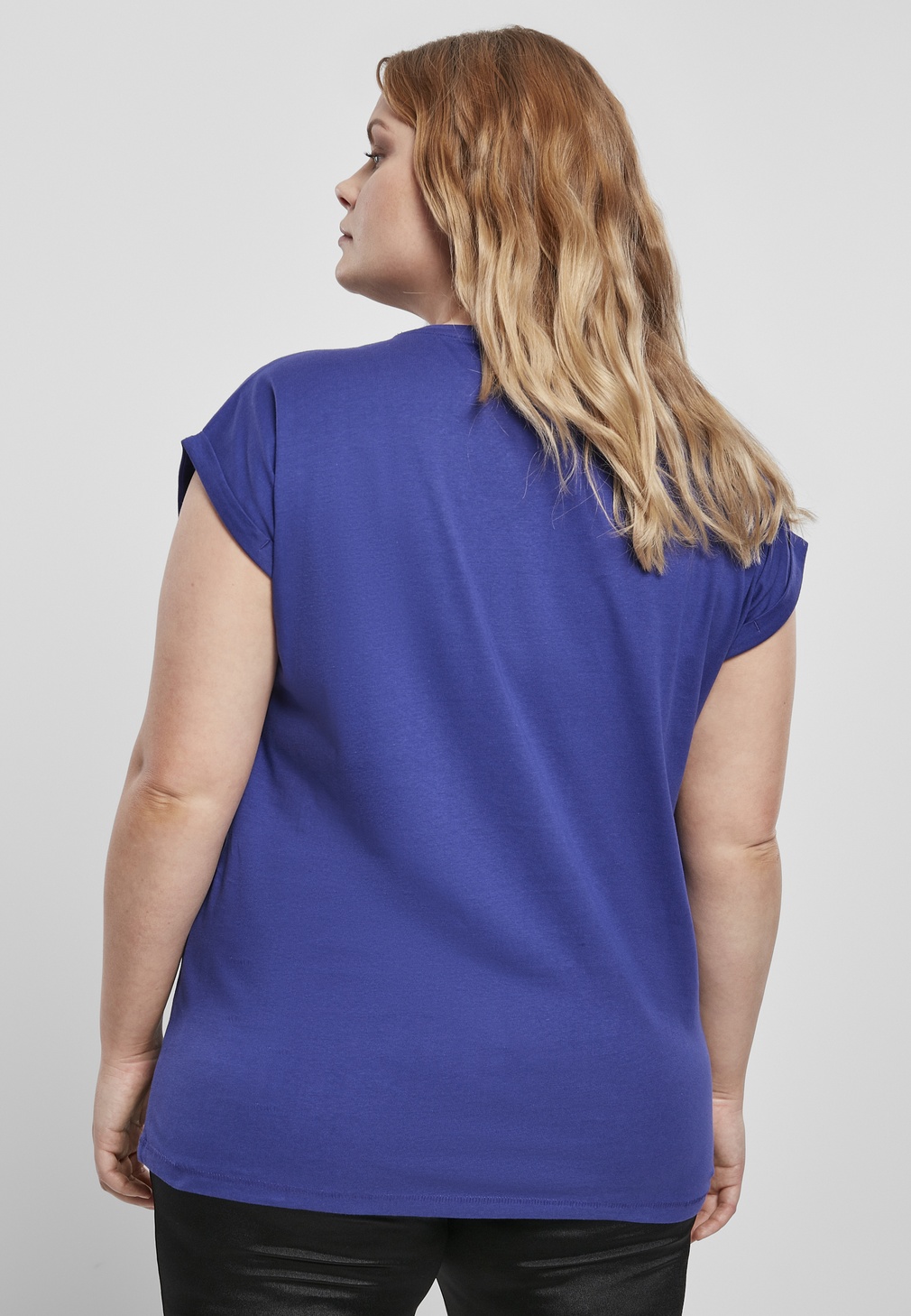 UrbanClassicsFemaleShirtLadiesExtendedShoulderTeeBluepurple-3XL