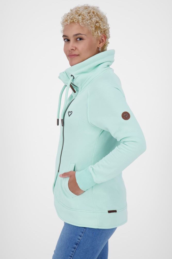 AlifeKickinDamenMerylAKASweatjacketMintMelange-2XL