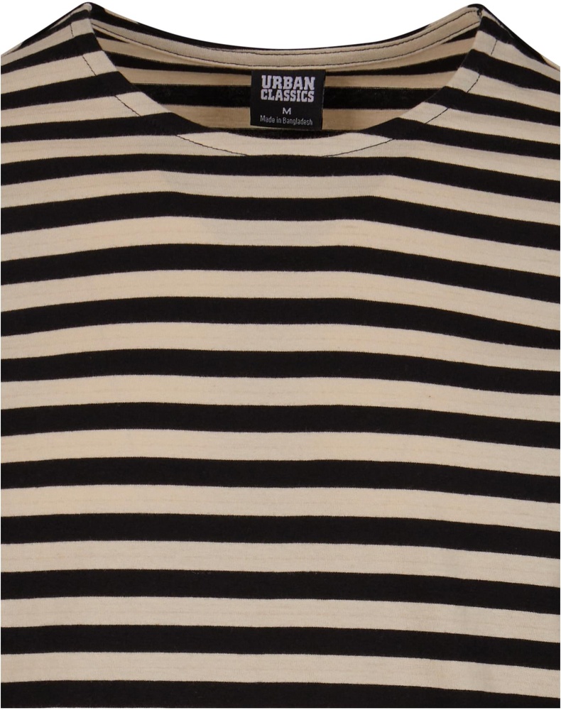 UrbanClassicsLongsleeveRegularStripeLSTB3801WhitesandBlack-L