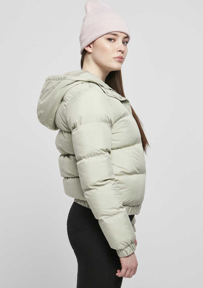 UrbanClassicsDamenJackeLadiesHoodedPufferJacketSoftsalvia-3XL