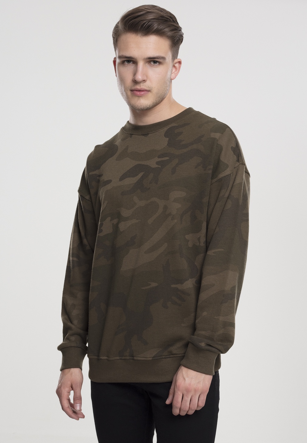 UrbanClassicsPulloverCamoCrewneckOliveCamouflage-L
