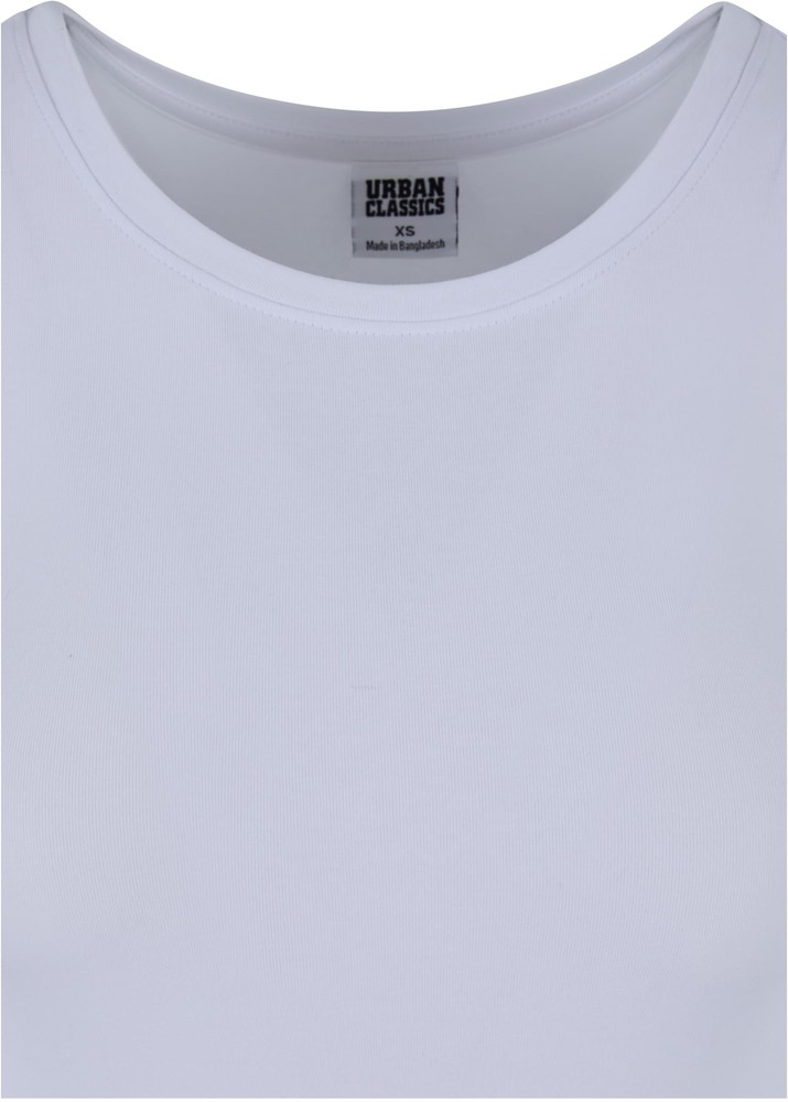 UrbanClassicsDamenLadiesStretchJerseyLongsleeveBodyWhite-3XL
