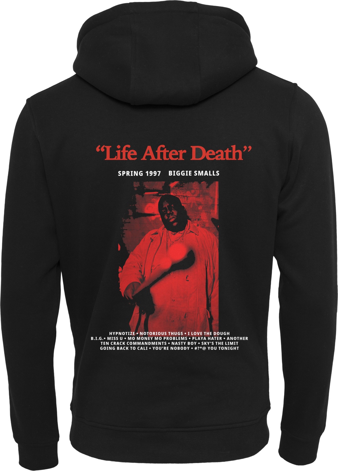 MisterTeeSweatshirtBiggieLifeAfterDeathHoodyBlack