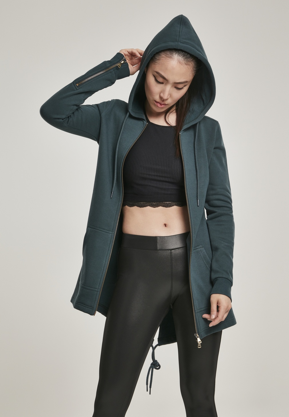 UrbanClassicsLadiesSweatParkablack