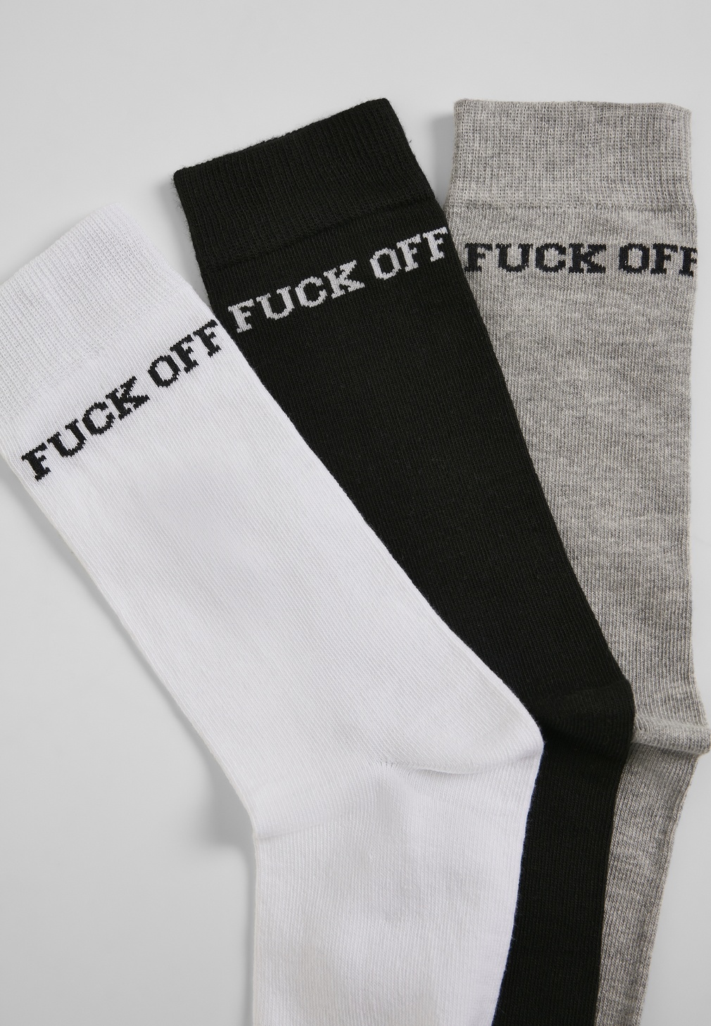 MisterTeeSockenFckOffSocks3-PackBlackGreyWhite