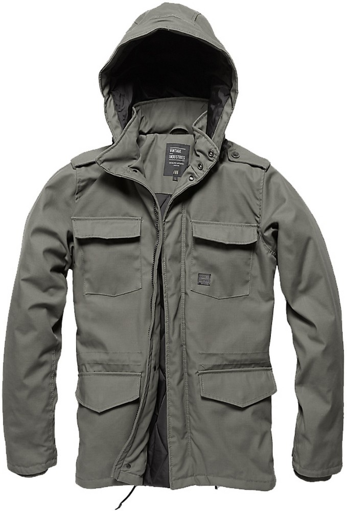 VintageIndustriesWinterjackeDarrenParkaGrey-S