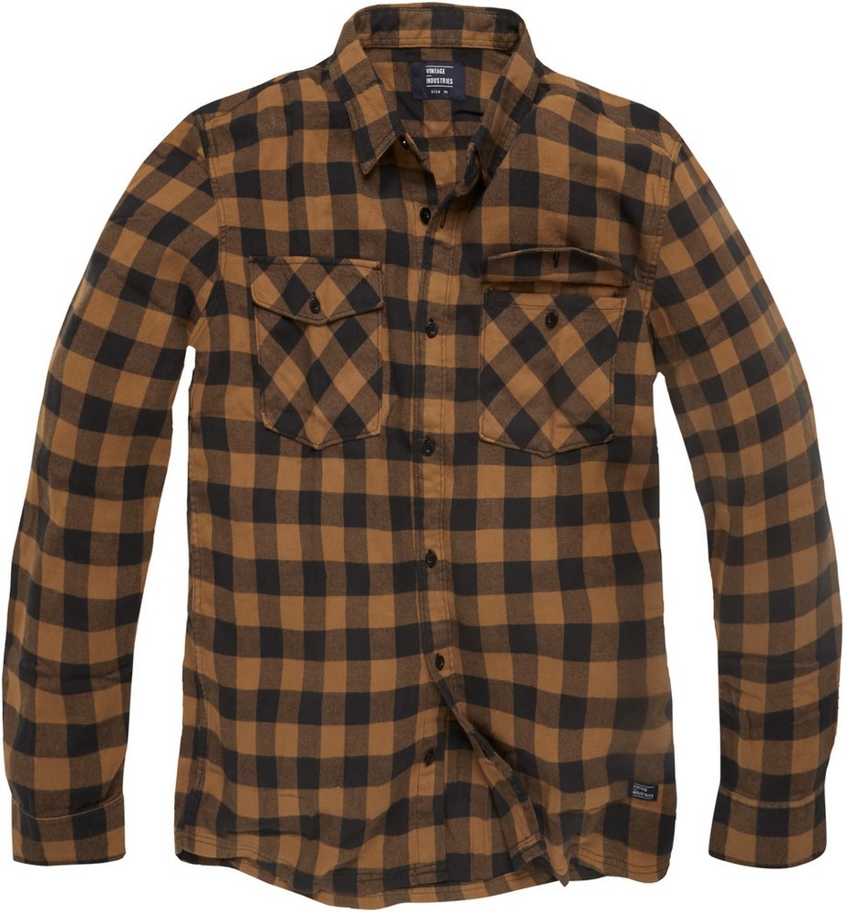 VintageIndustriesKaro-HemdHarleyShirtYellowCheck