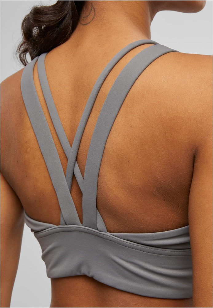 UCYogaDamenSport-BHLadiesSportsBraCrossedTB7809SeniorGrey-L