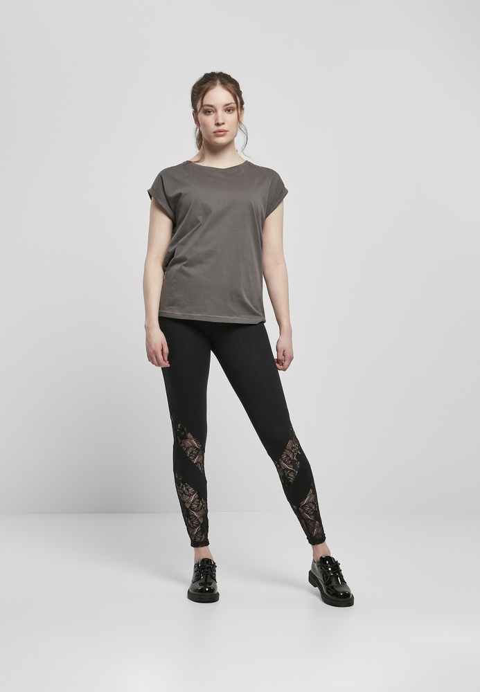 UrbanClassicsDamenT-ShirtLadiesExtendedShoulderTeeDarkshadow-3XL