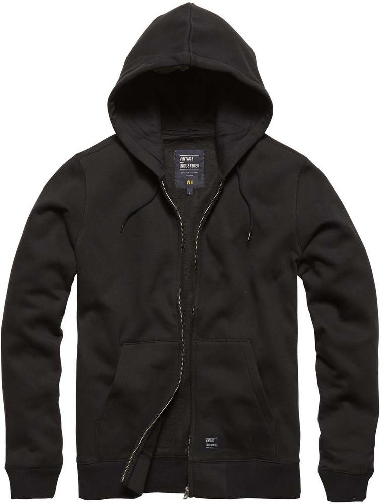 VintageIndustriesSweatjackeRedstoneHoodedSweatshirtBlack-S