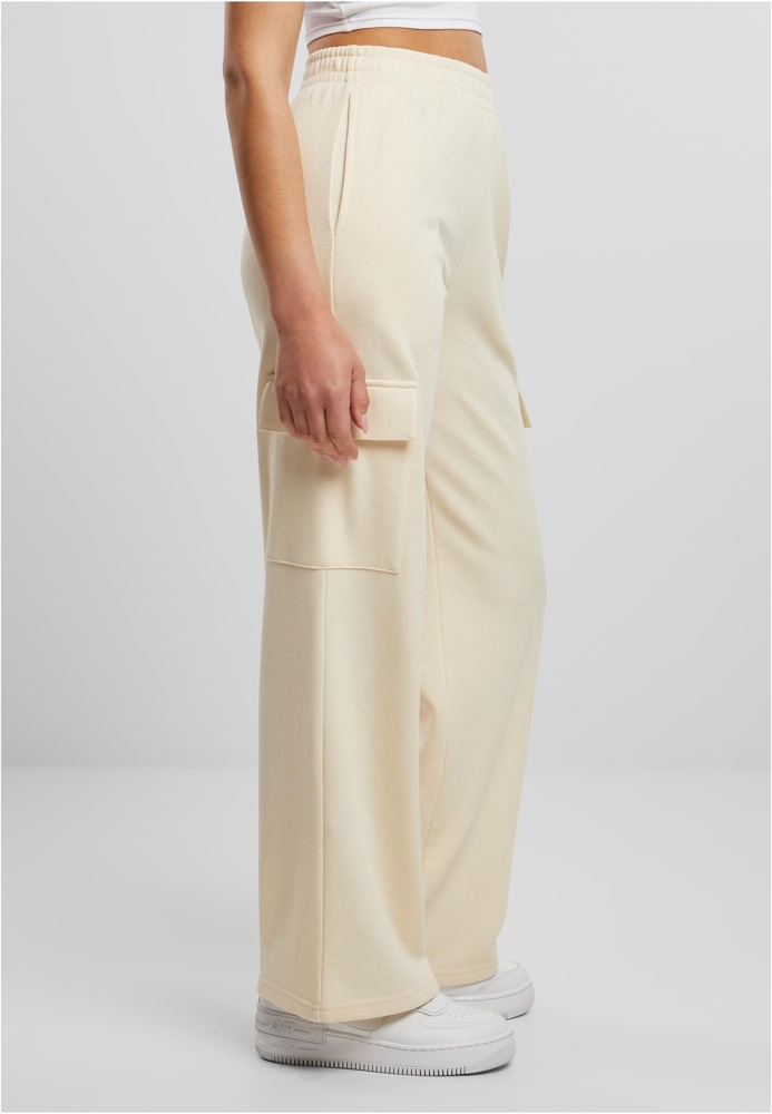 UrbanClassicsDamenLadiesBaggyLightTerrySweatPantsTB6857Whitesand-3XL