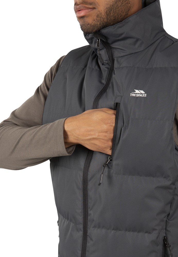 TrespassWesteClasp-MalePaddedGiletFlint-4XL