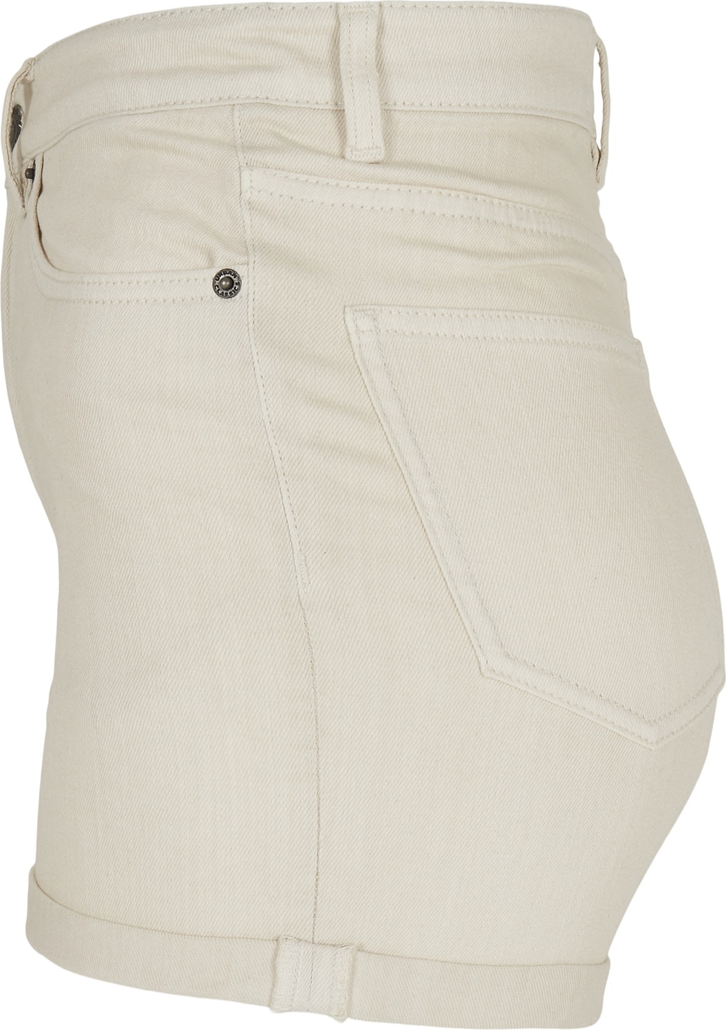 UrbanClassicsDamenLadies5PocketShortsWhitesand-26