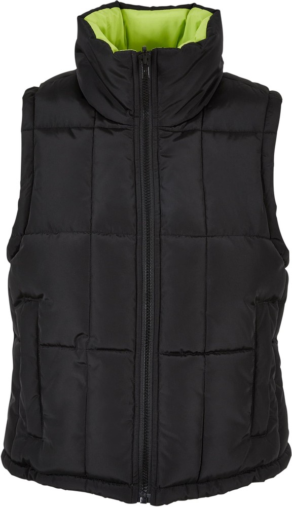 UrbanClassicsDamenWesteLadiesReversibleCroppedPufferVest