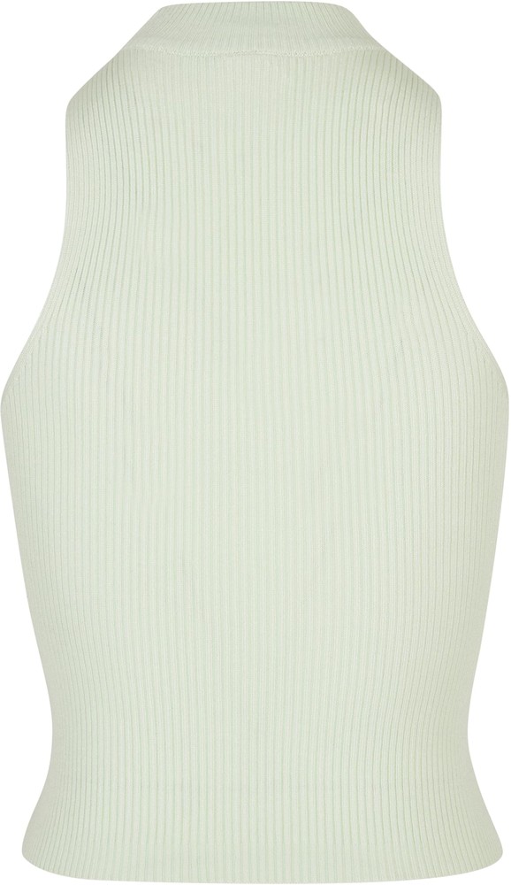 UrbanClassicsDamenShirtLadiesShortRibKnitTurtleneckTopLightmint-3XL