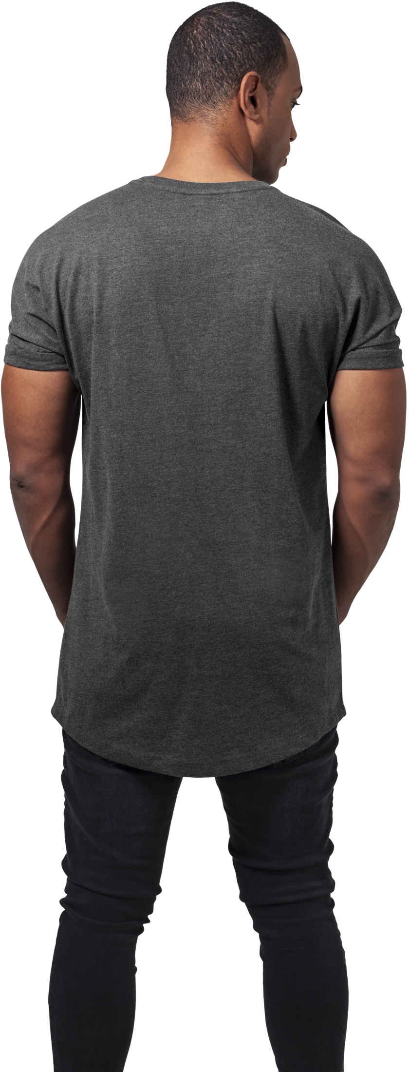 UrbanClassicsT-ShirtLongShapedTurnupTeeCharcoal-L