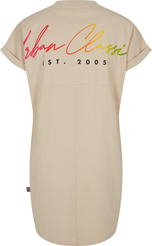 UrbanClassicsDamenLadiesRainbowTeeDressSoftseagrass-3XL