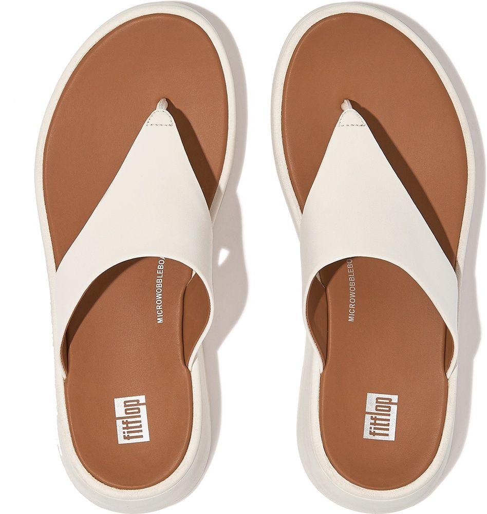 FitFlopDamenFlipFlopsF-ModeLeatherFlatformToe-PostSandalsFW4