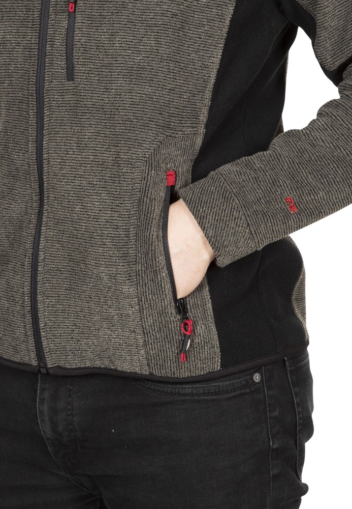 TrespassFleecejackeFleecepulloverJynx-MaleFleeceAt300OliveStripe-L