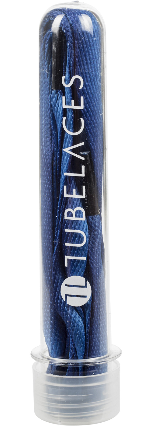 TubelacesSchnrsenkelWhiteFlatSundownerPackPackof5pcsBlue-130cm