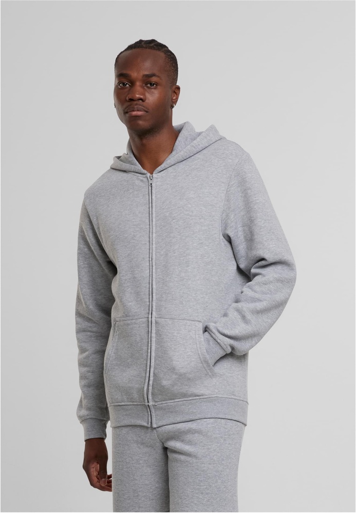 UrbanClassicsBasicEssentialZipHoodyTB8003Heathergrey-3XL