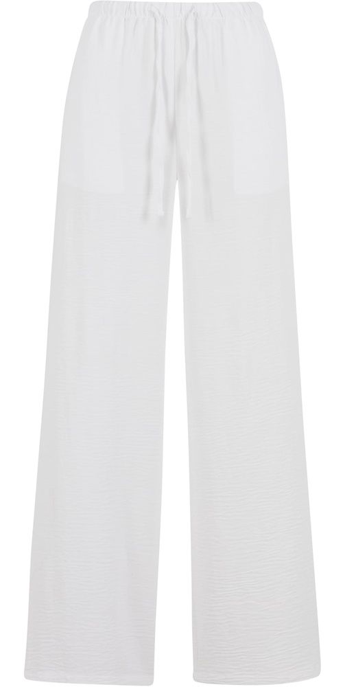 UrbanClassicsDamenLadiesStructuredWidelegPantsTB7500White-3XL