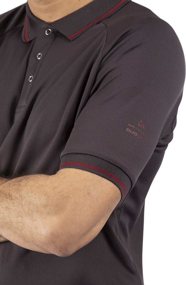 TrespassT-ShirtBonington-MalePoloTopTp100DarkGrey-M