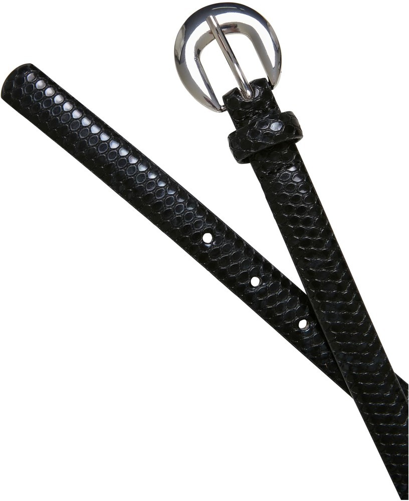 UrbanClassicsGrtelSnakeSyntheticLeatherLadiesBeltBlack