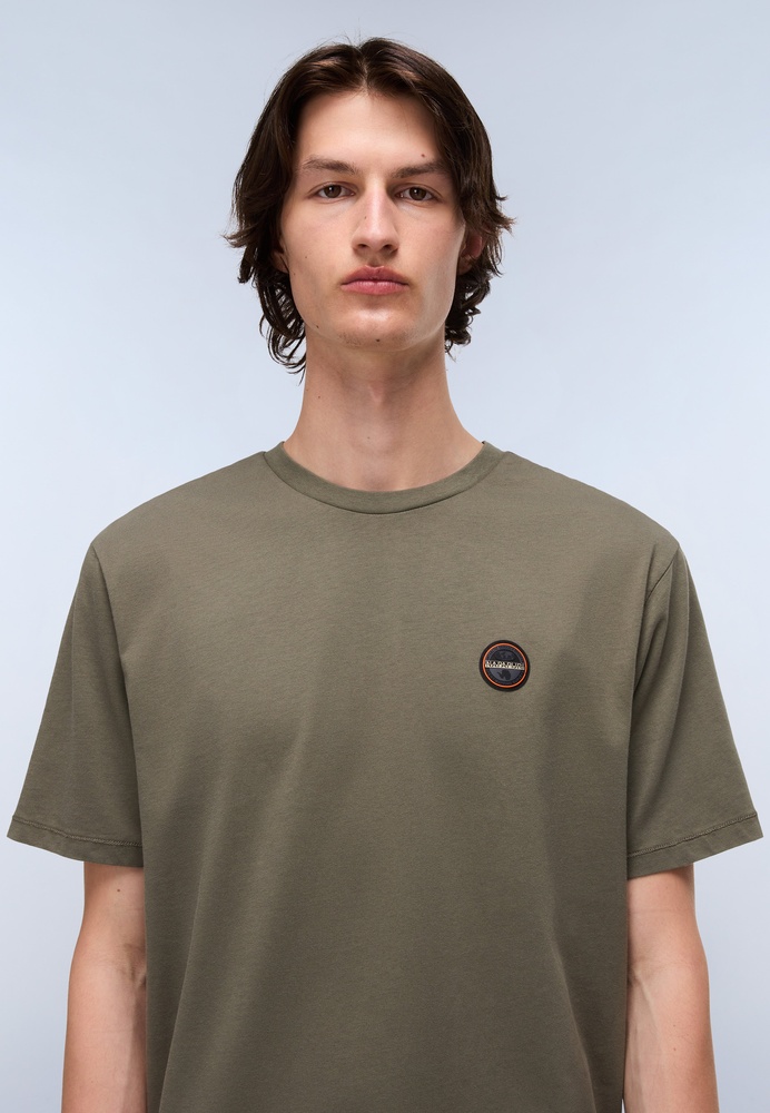 NapapijriT-ShirtS-BadgeSs1NP0A8949TeaLeafG0A-XS