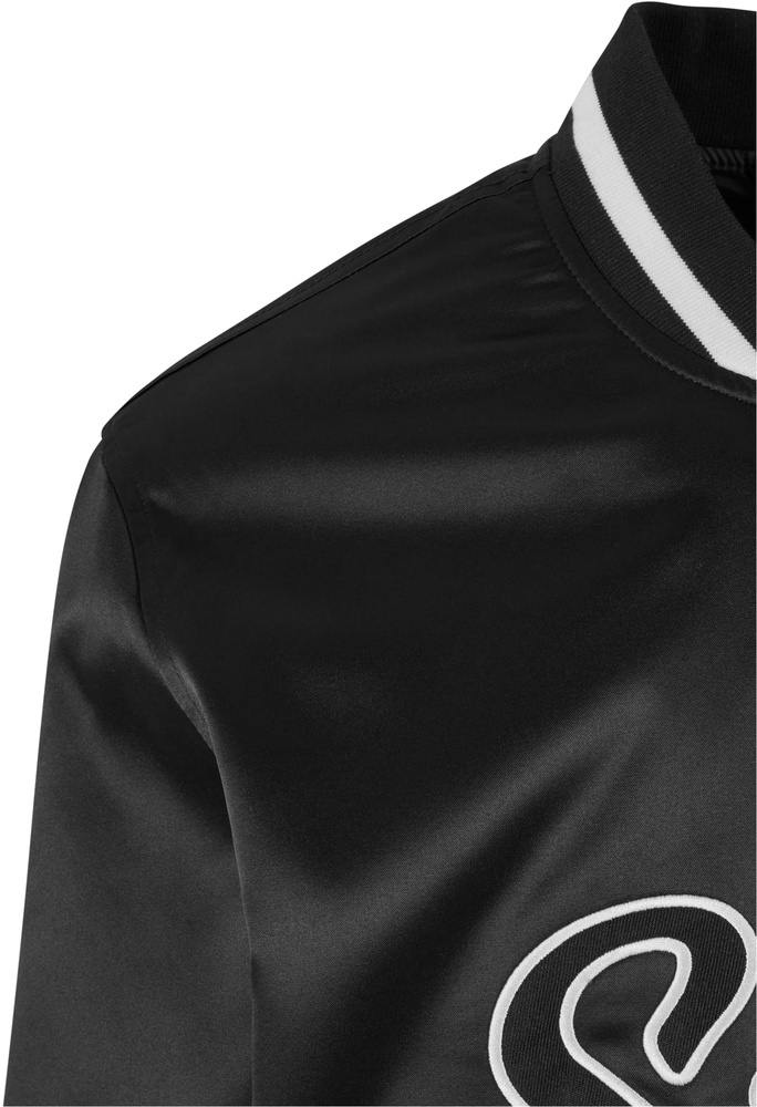 StarterBlackLabelJackeStarterSatinCollegeJacketST380Black-L