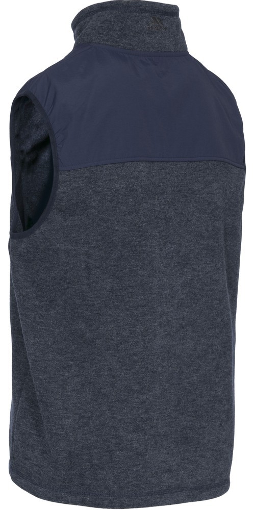 TrespassWesteLeafminer-MaleFleeceGiletAt300NavyMelange-L