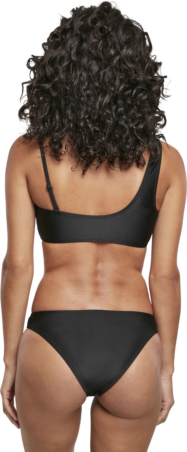 UrbanClassicsDamenLadiesRecycledAsymmetricTankTopBikiniBlack