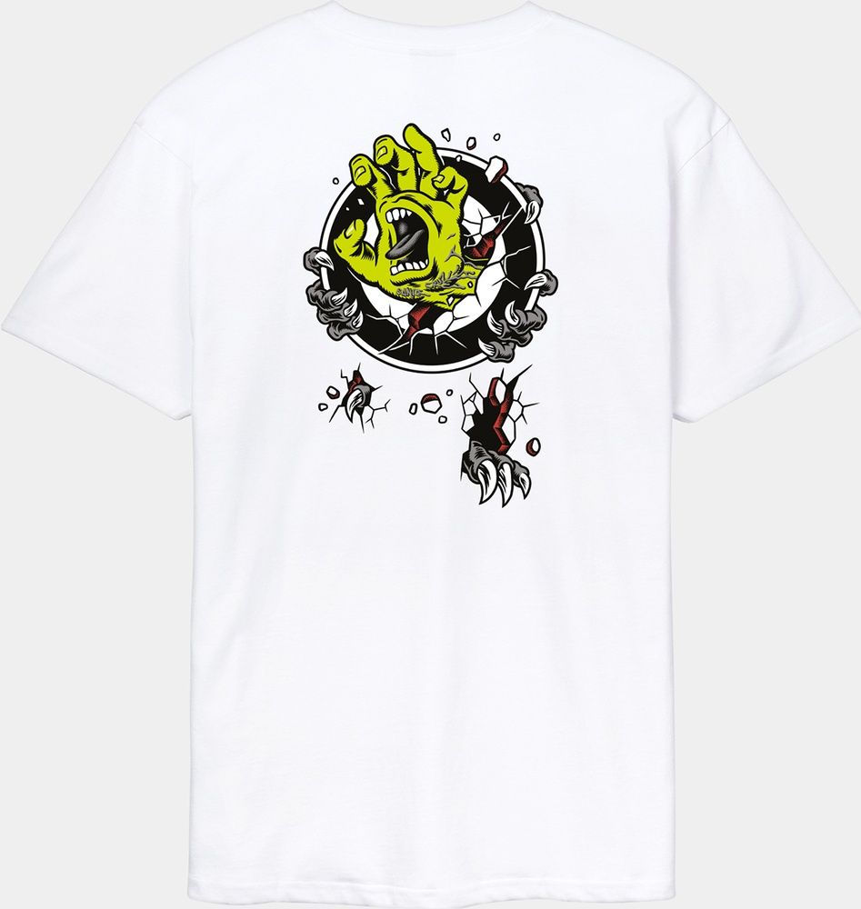 SantaCruzRoskoppScreamingTargetT-ShirtSCM-T3386White-XS