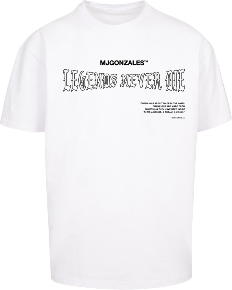 MJGonzalesT-ShirtLegendsNeverDieHeavyOversizedTee20White-L