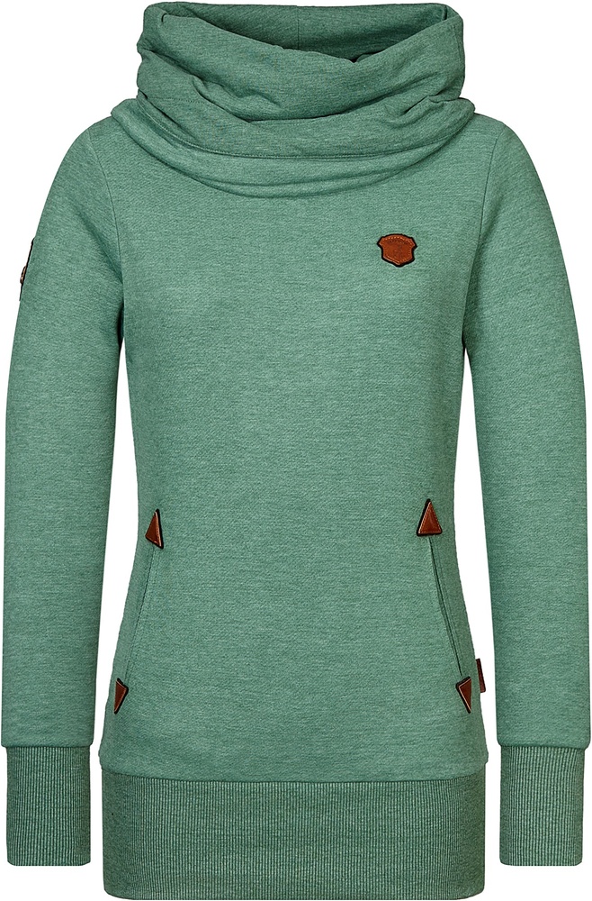 NaketanoDamenHoodieAllroundtalent2401-0001PineGreenMelange-XS