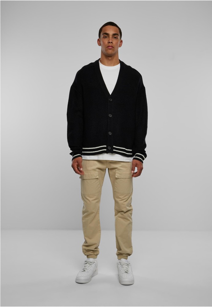 UrbanClassicsStrickjackeSportyBoxyCardiganBlack