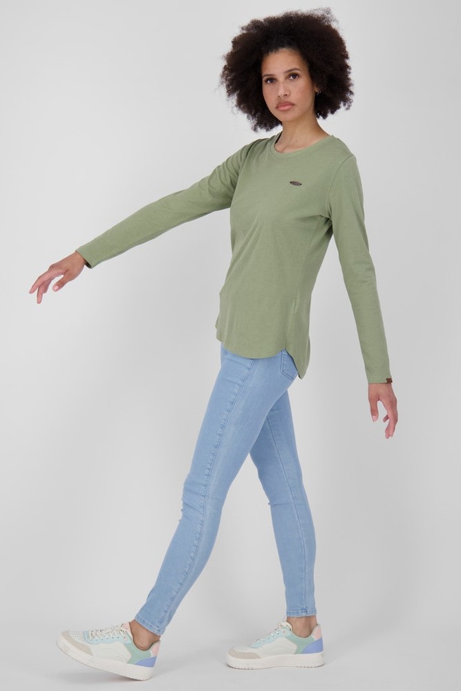 AlifeKickinDamenLeaAKALongsleeveDustMelange-XXL