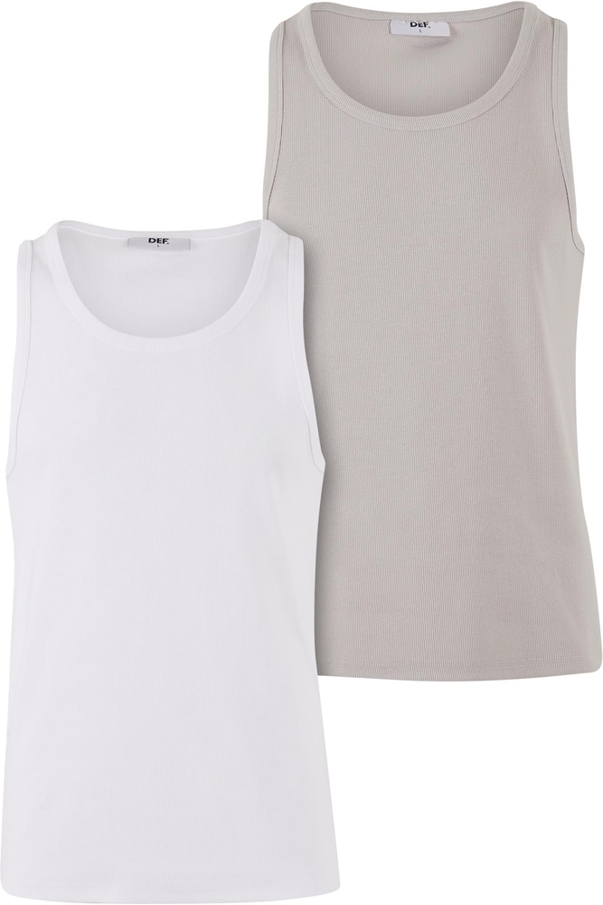 DEFTankTopsDFTT032BrightWhiteMicroChip-L