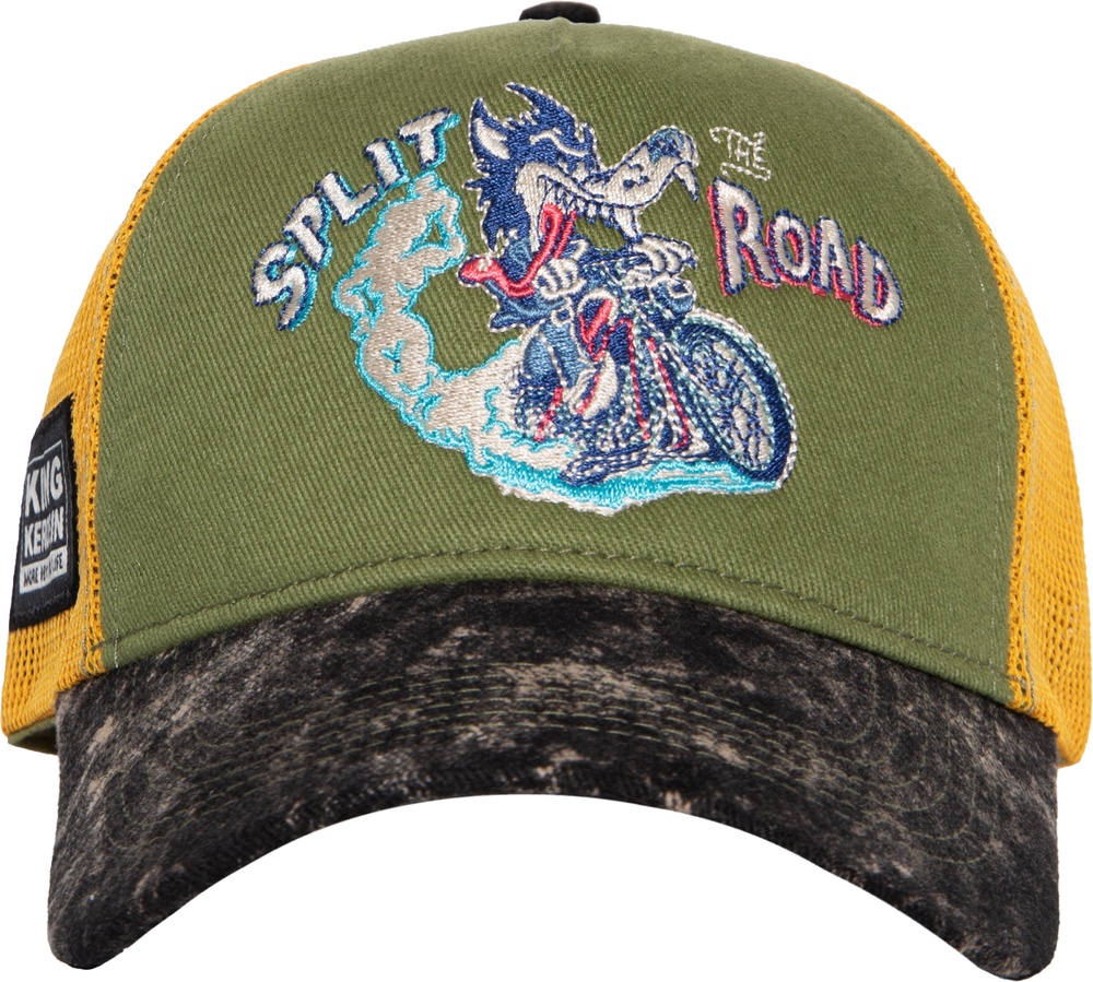 KingKerosinVintageTruckerCapSplitKKU4C039