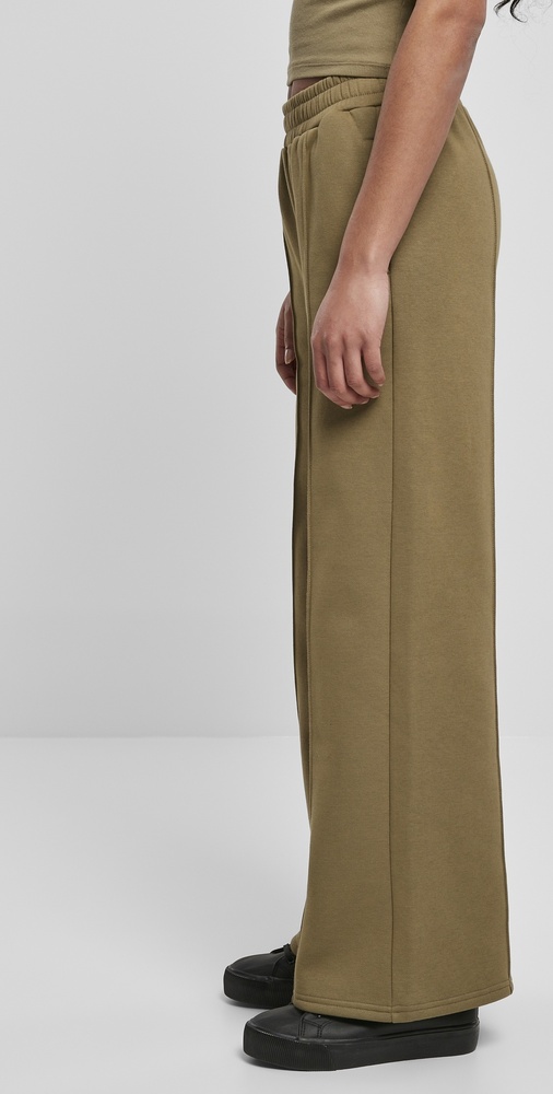 UrbanClassicsDamenTrainingshoseLadiesStraightPinTuckSweatPantsTiniolive-3XL